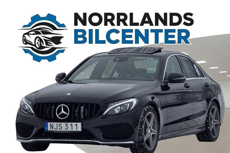 Begagnad Mercedes C220 AMG line 170 HK (125 kW) 2016 Svart Sedan