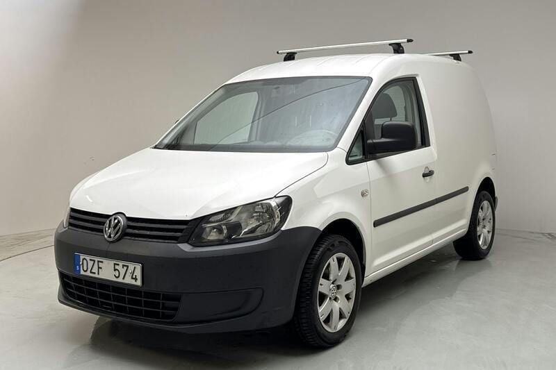 Vit Begagnad 2013 VW Caddy Minibuss | 54 000 kr (Superpris) - Bild 1/4