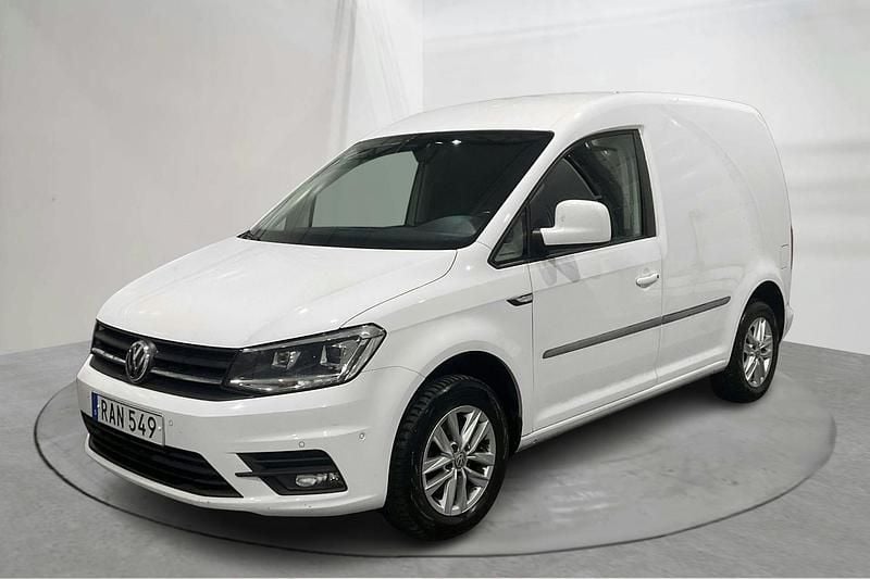 Vit Begagnad 2020 VW Caddy Minibuss | 140 000 kr (Superpris) - Bild 1/4