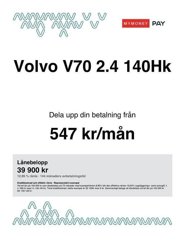 Begagnad Volvo V70 Momentum 140 HK (102 kW) 2007 Grå Kombi