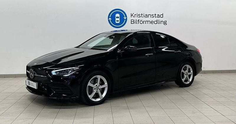 Begagnad Mercedes CLA250e AMG Line Premium Plus 218 HK (160 kW) 2021 Svart Sedan