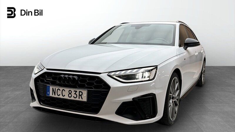 Glaciärvit metallic Begagnad 2022 Audi A4 S-Line Kombi | 329 000 kr (Marknadspris) - Bild 1/4