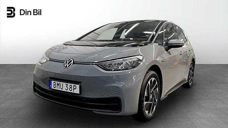 Moonstone grey black Begagnad 2022 VW ID.3 Pro Performance Halvkombi | 269 900 kr (Marknadspris) - Bild 1/4