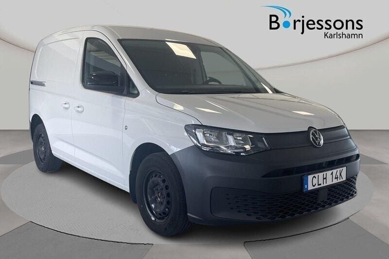 Vit Begagnad 2022 VW Caddy Minibuss | 209 000 kr (Marknadspris) - Bild 1/4
