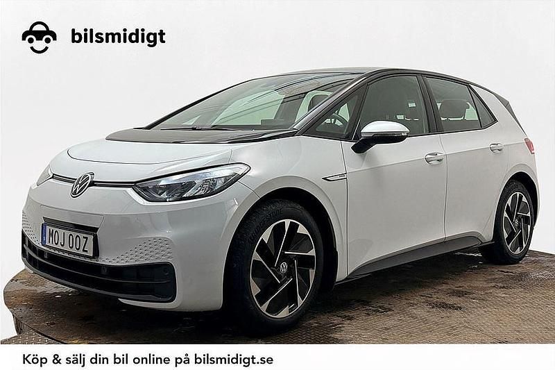 Begagnad VW ID.3 Pro 150 kW (204 HK) 2022 Vit Halvkombi