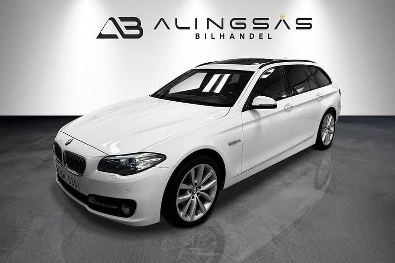 Vit Begagnad 2014 BMW 520 Kombi | 124 900 kr (Marknadspris) - Bild 1/4
