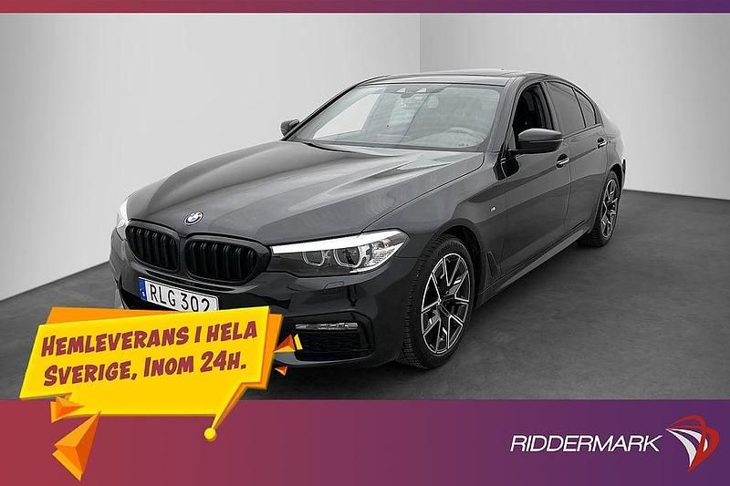 Svart Begagnad 2017 BMW 520 M Sport Sedan | 264 800 kr (Bra pris) - Bild 1/3
