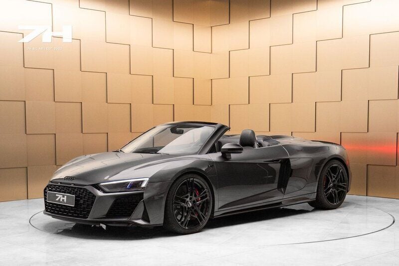 Mörkgrå (grå) Begagnad 2019 Audi R8 Spyder Performance Cab | 1 479 000 kr - Bild 1/4