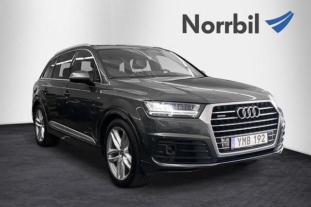 Grå Begagnad 2017 Audi Q7 S-Line SUV | 339 000 kr (Marknadspris) - Bild 1/4