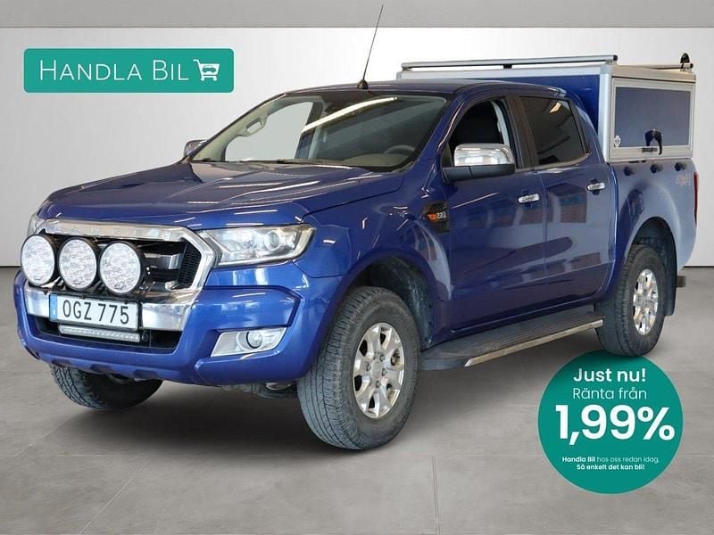 Blå Begagnad 2016 Ford Ranger Pickup | 189 900 kr (Marknadspris) - Bild 1/4