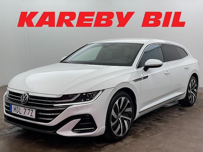 Vit Begagnad 2021 VW Arteon R-line Kombi | 268 900 kr (Marknadspris) - Bild 1/3