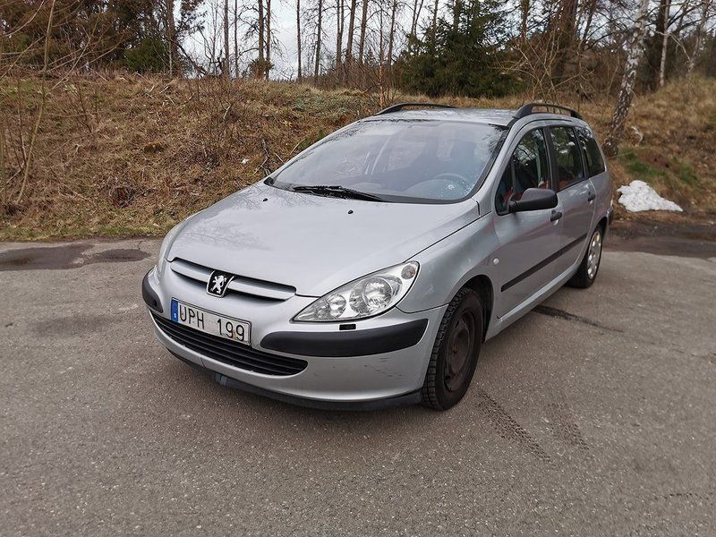 Grå Begagnad 2003 Peugeot 307 Kombi | 8 000 kr (Bra pris) - Bild 1/4
