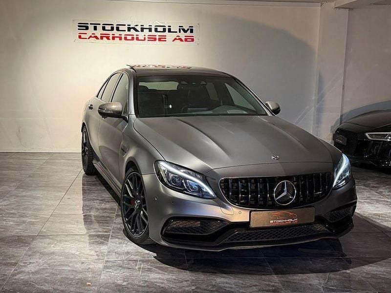 Begagnad Mercedes C63S AMG AMG 510 HK (375 kW) 2017 Grå Sedan