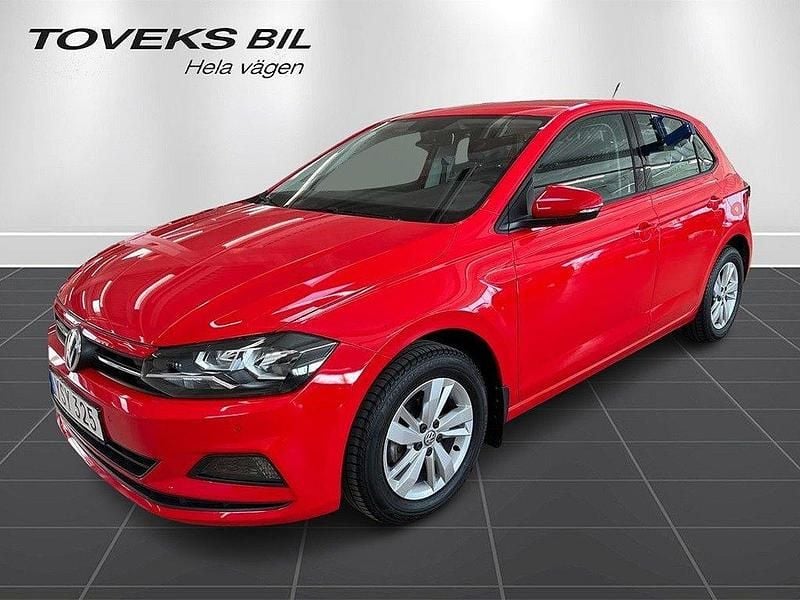 Röd Begagnad 2018 VW Polo Halvkombi | 169 900 kr (Marknadspris) - Bild 1/4
