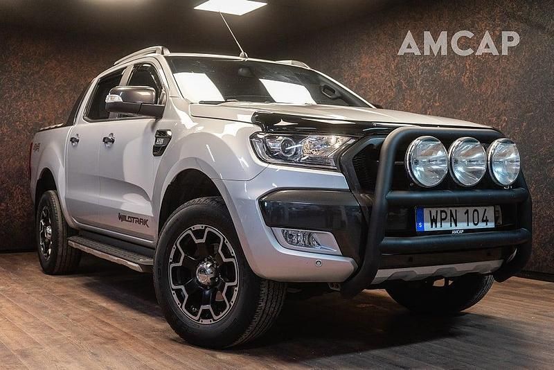 Grå Begagnad 2018 Ford Ranger Wildtrack Pickup | 269 500 kr (Superpris) - Bild 1/4