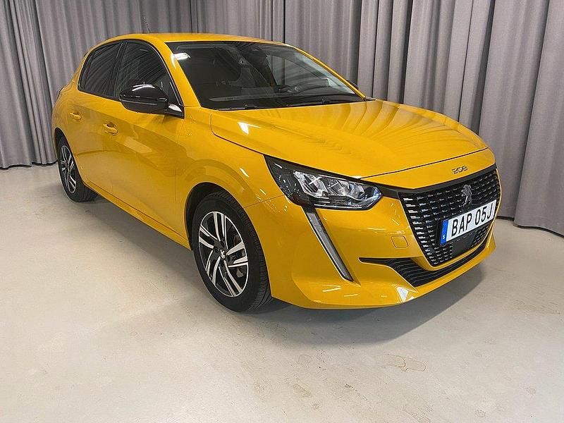 Gul Begagnad 2022 Peugeot 208 Allure Halvkombi | 179 900 kr (Marknadspris) - Bild 1/3