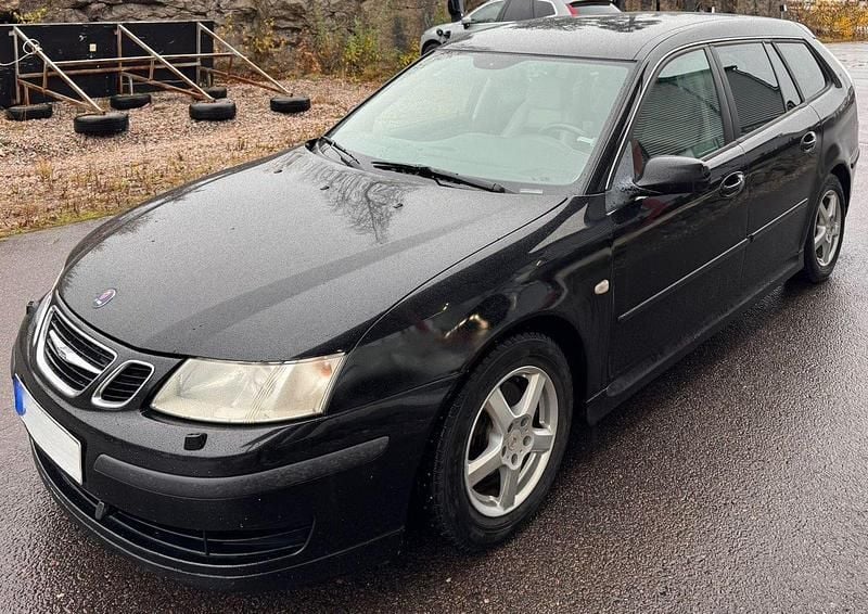 Svart Begagnad 2008 Saab 9-3 Vector Kombi | 22 900 kr (Superpris) - Bild 1/4