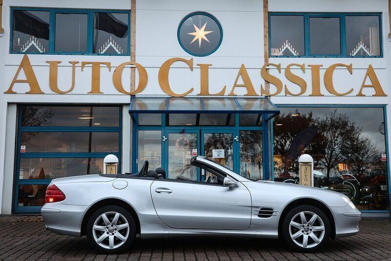 Blå Begagnad 2002 Mercedes SL500 Cab | 289 000 kr - Bild 1/4