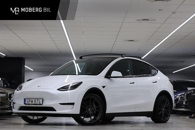 Vit Begagnad 2022 Tesla Model Y SUV | 339 900 kr (Marknadspris) - Bild 1/2