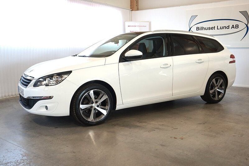 Vit Begagnad 2015 Peugeot 308 Active Kombi | 89 000 kr (Marknadspris) - Bild 1/4