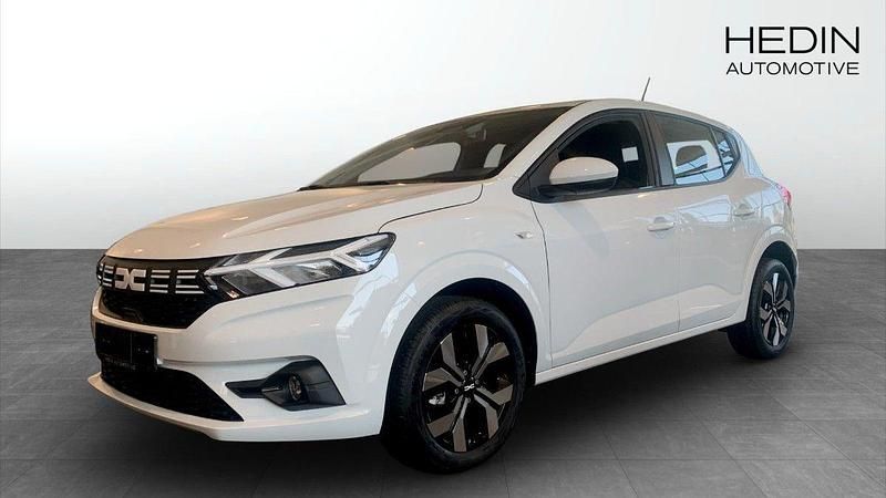 Vit (white) Ny 2025 Dacia Sandero Expression Halvkombi | 219 900 kr (Bra pris) - Bild 1/4