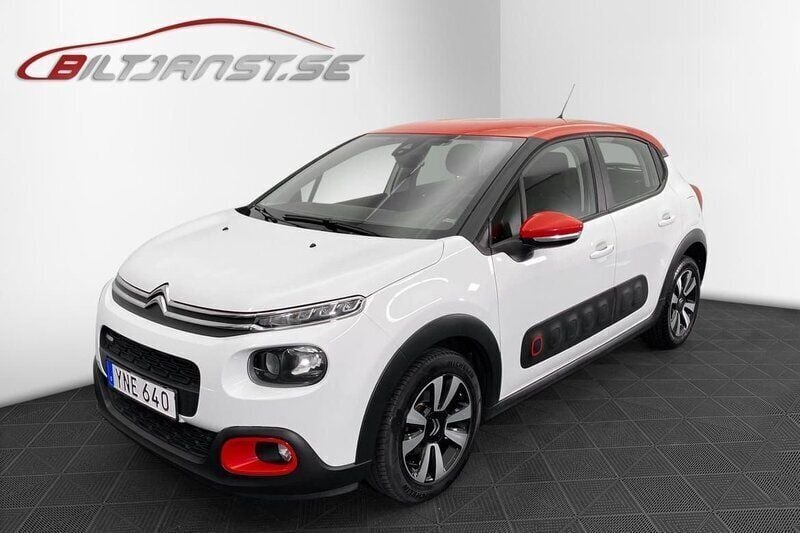 Vit Begagnad 2017 Citroën C3 Halvkombi | 89 900 kr (Marknadspris) - Bild 1/4