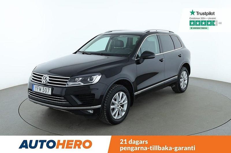 Svart Begagnad 2016 VW Touareg SUV | 219 000 kr (Marknadspris) - Bild 1/4