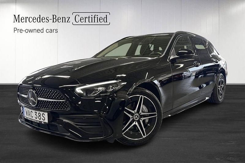Begagnad Mercedes C300 AMG line 313 HK (230 kW) 2022 Svart Kombi