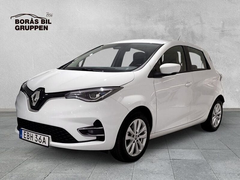 Vit Begagnad 2022 Renault Zoe Zen Halvkombi | 169 000 kr (Bra pris) - Bild 1/4