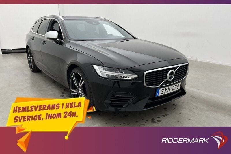 Svart Begagnad 2019 Volvo V90 R-Design Kombi | 364 800 kr - Bild 1/3