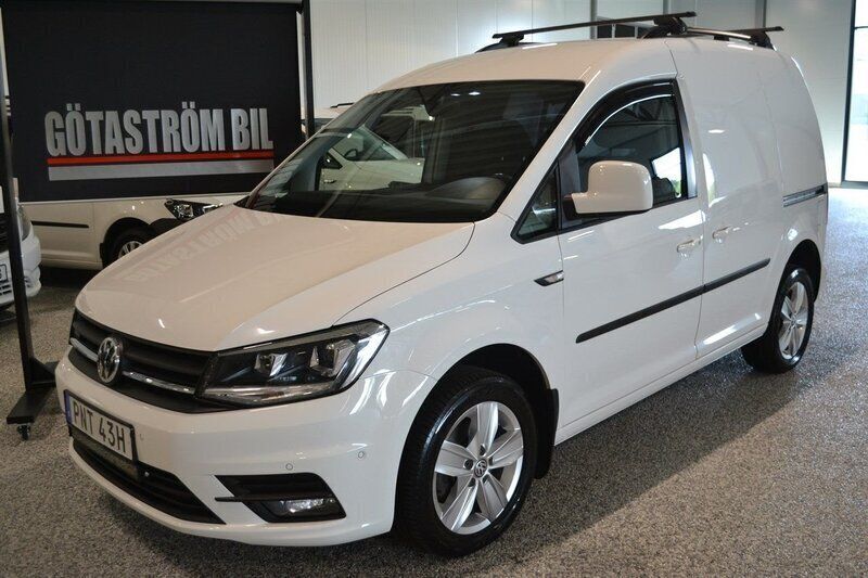 Vit (candywhite med klarlack) Begagnad 2020 VW Caddy Minibuss | 259 000 kr (Lite dyr) - Bild 1/4