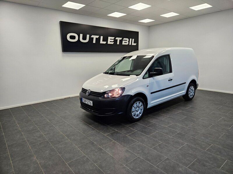 Vit Begagnad 2015 VW Caddy Minibuss | 74 900 kr (Bra pris) - Bild 1/4