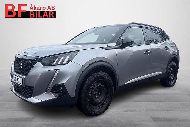 Grå Begagnad 2022 Peugeot 2008 GT-line SUV | 214 500 kr (Lite dyr) - Bild 1/3