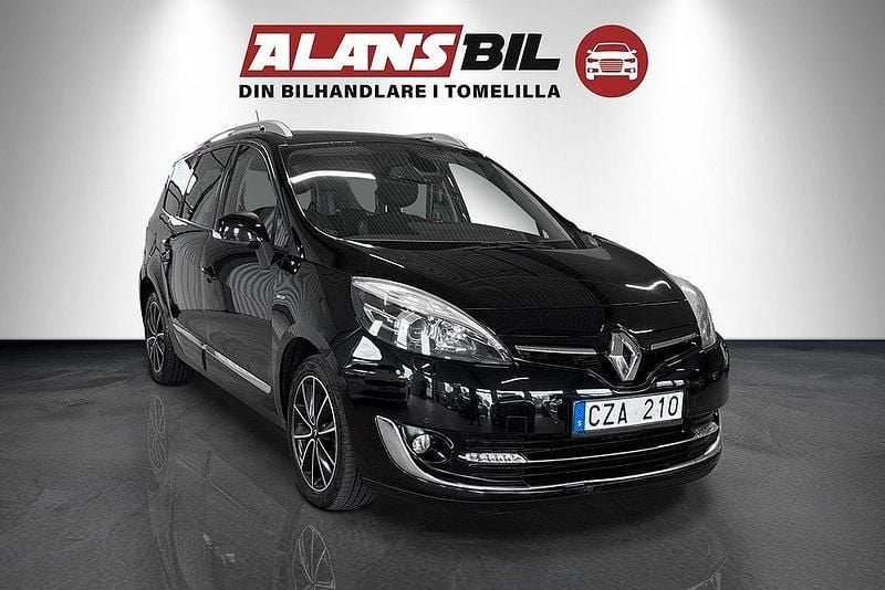 Svart Begagnad 2013 Renault Grand Scénic III Bose Edition Minibuss | 69 000 kr (Marknadspris) - Bild 1/4
