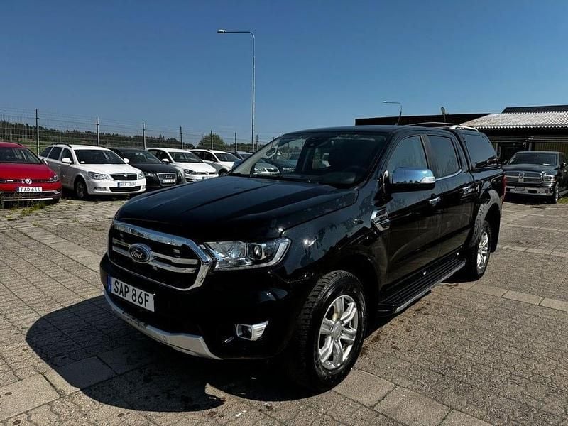 Svart Begagnad 2021 Ford Ranger Wildtrack Pickup | 412 375 kr (Lite dyr) - Bild 1/4