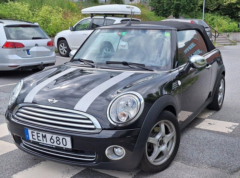 Svart Begagnad 2009 Mini Cooper Cabriolet Pepper Cab | 89 000 kr - Bild 1/4