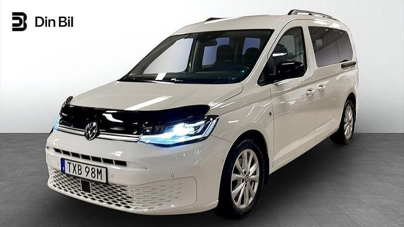 Vit Begagnad 2022 VW Caddy Maxi Life Life Minibuss | 389 000 kr - Bild 1/4