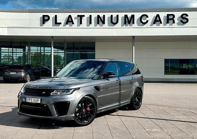 Grå Begagnad 2019 Land Rover Range Rover Sport SVR SUV | 819 000 kr (Superpris) - Bild 1/4