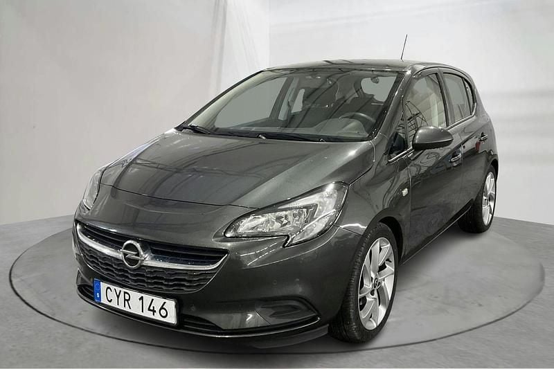Grå Begagnad 2018 Opel Corsa Enjoy | 108 800 kr (Marknadspris) - Bild 1/4