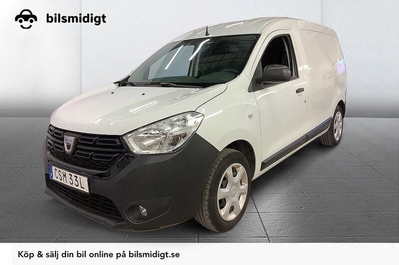Vit Begagnad 2020 Dacia Dokker Express Van | 99 800 kr (Marknadspris) - Bild 1/3