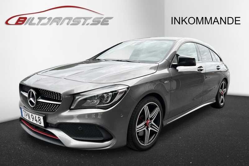 Grå Begagnad 2017 Mercedes CLA250 Shooting Brake AMG Kombi | 229 900 kr - Bild 1/4