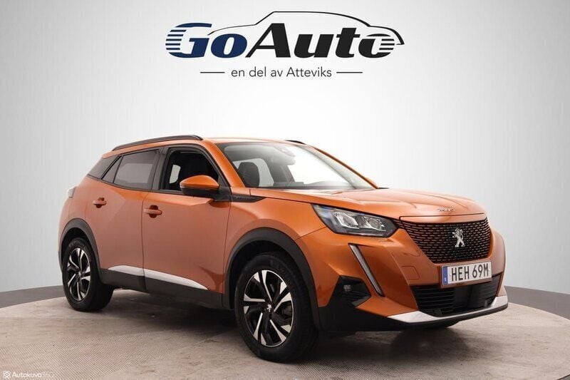 Orange Begagnad 2021 Peugeot e-2008 Allure SUV | 179 500 kr (Bra pris) - Bild 1/4