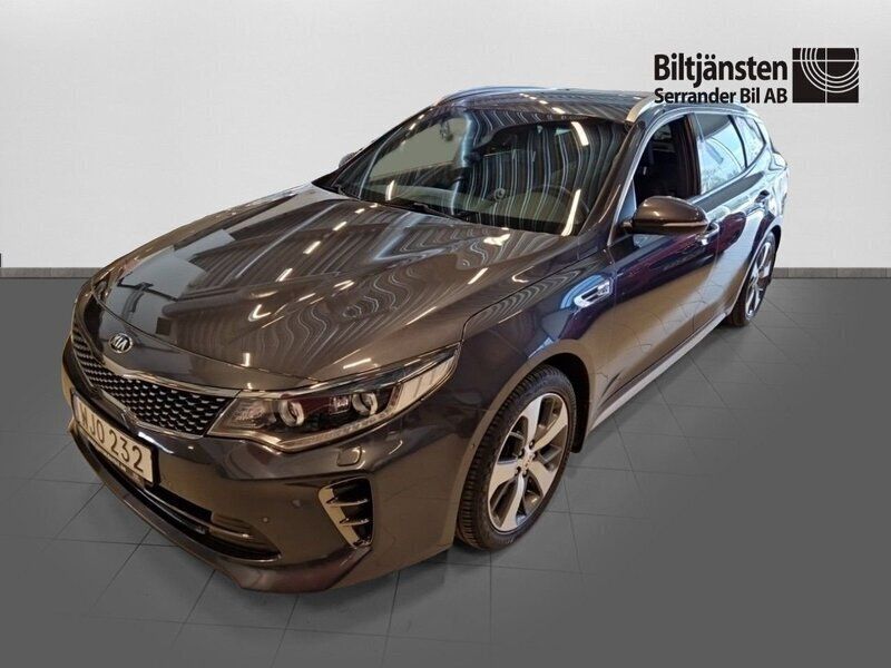 Grå Begagnad 2018 Kia Optima GT-Line Kombi | 189 900 kr (Dyr) - Bild 1/4