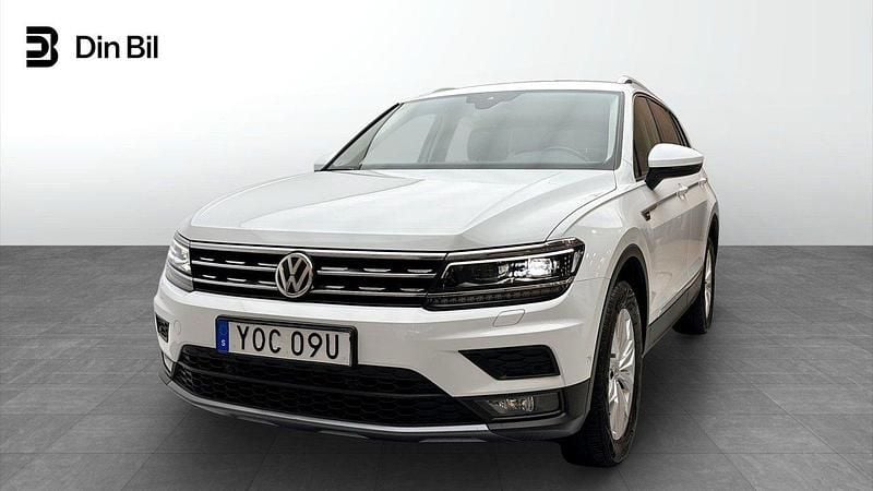 Vit (pure white) Begagnad 2019 VW Tiguan Allspace SUV | 279 000 kr (Bra pris) - Bild 1/4