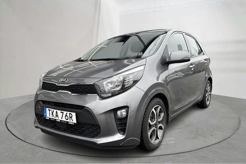 Grå Begagnad 2021 Kia Picanto Advance Halvkombi | 99 000 kr (Superpris) - Bild 1/4
