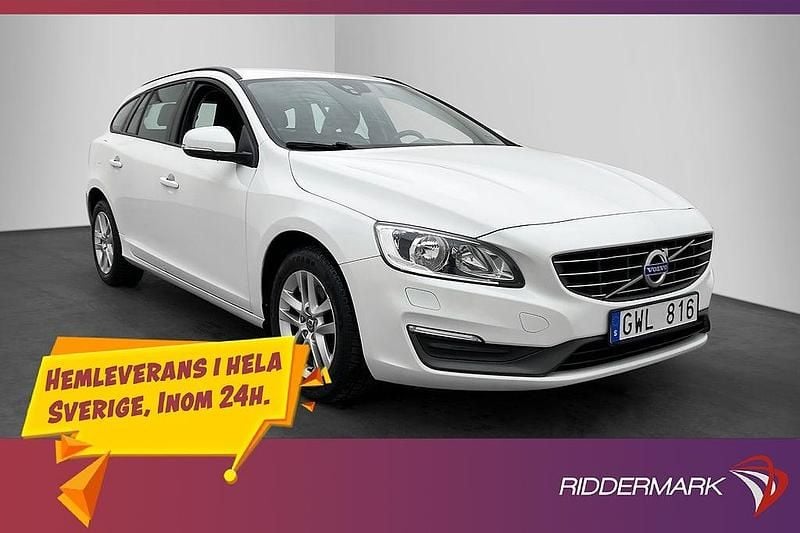 Vit Begagnad 2013 Volvo V60 Kinetic Kombi | 134 800 kr (Marknadspris) - Bild 1/3