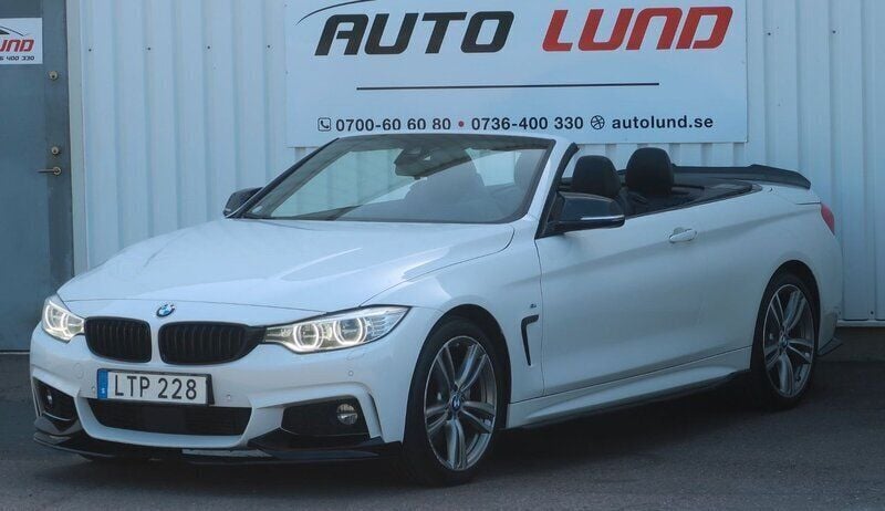 Vit Begagnad 2015 BMW 435 M Sport Cab | 295 000 kr (Bra pris) - Bild 1/4