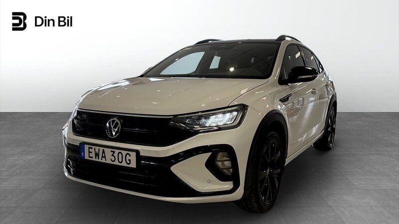 Vit Begagnad 2023 VW Taigo R-line SUV | 259 500 kr (Marknadspris) - Bild 1/4