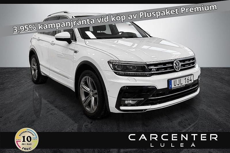 Begagnad VW Tiguan R-line 190 HK (139 kW) 2018 Vit SUV