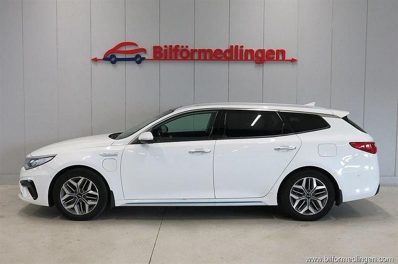 Vit samma som bilen Begagnad 2019 Kia Optima Hybrid 2 Sedan | 149 900 kr (Bra pris) - Bild 1/4